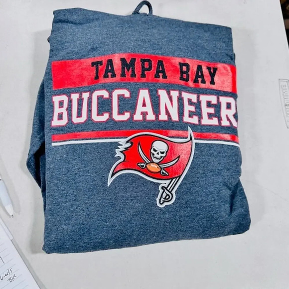 NEW Campus Colors Tampa Bay Buccaneers Hoodie Sweatshirt Gray Mens Size XL - Picture 2 of 5